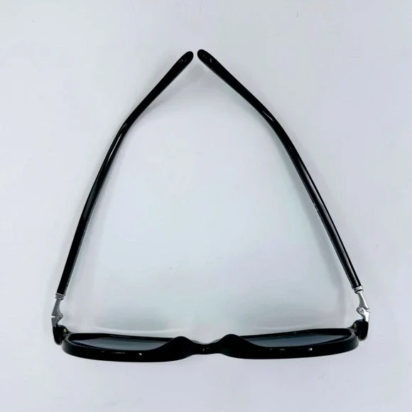 Tory Burch TY7138 Black Geometric Cat Eye Sunglasses Blue Gradient Lenses - Picture 3 of 14